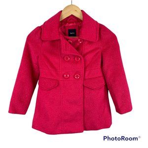 Gap Girls Pink Sparkly Dress Coat Size 6-7